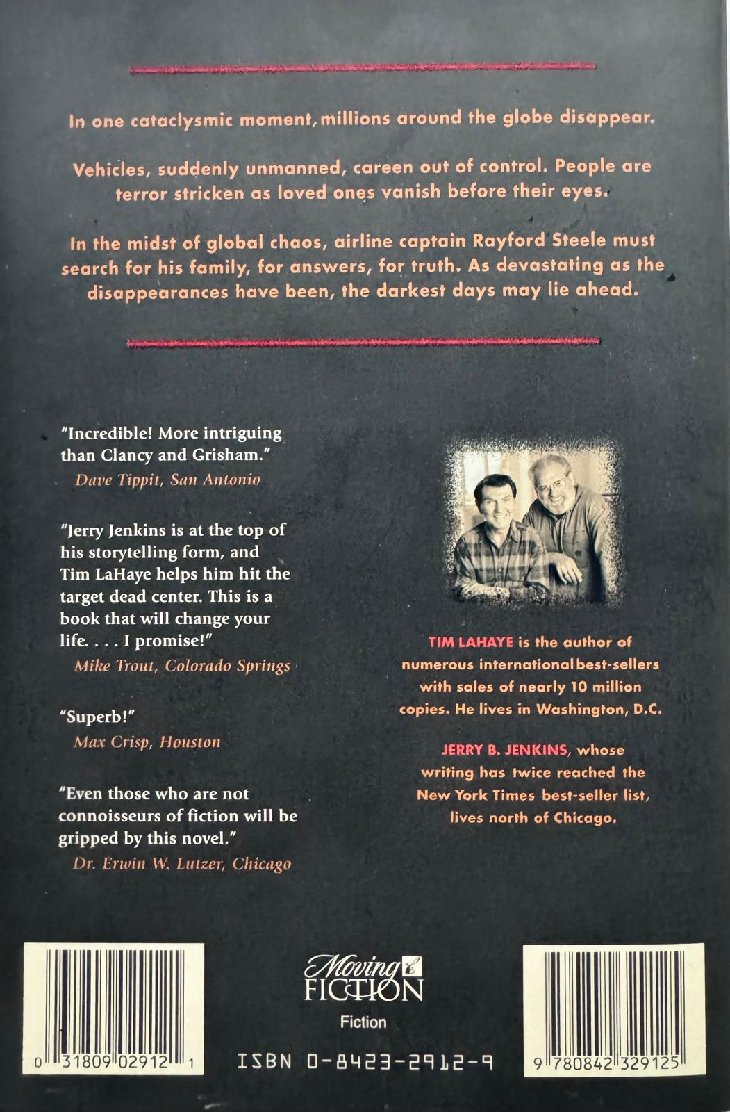 LEFT BEHIND. Tim LaHaye-Jerry B. Jenkins. Book from our library now available (#1 in the LEFT BEHING series). English edition.