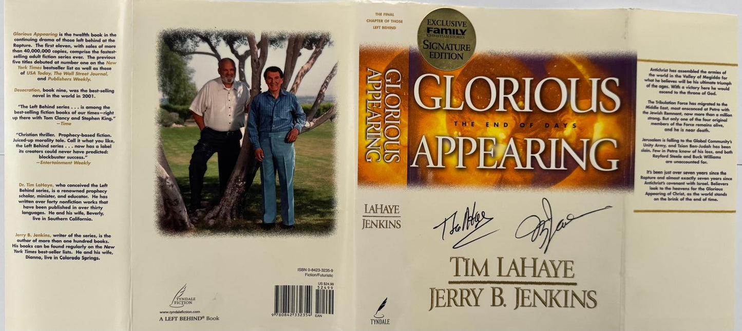GLORIOUS APPEARING. LIMITED EDITION BOOK. SIGNATURE EDITION (PREMIUM). Tim LaHaye - Jerry B. Jenkins. Book from our library now available (#12 in the LEFT BEHING series). English edition.